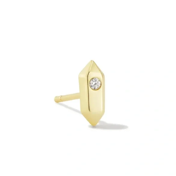 Kendra Scott Austin Gold (Single) Stud Earring White
CZ new with tag - Picture 3 of 5